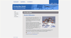 Desktop Screenshot of proisobau.ch